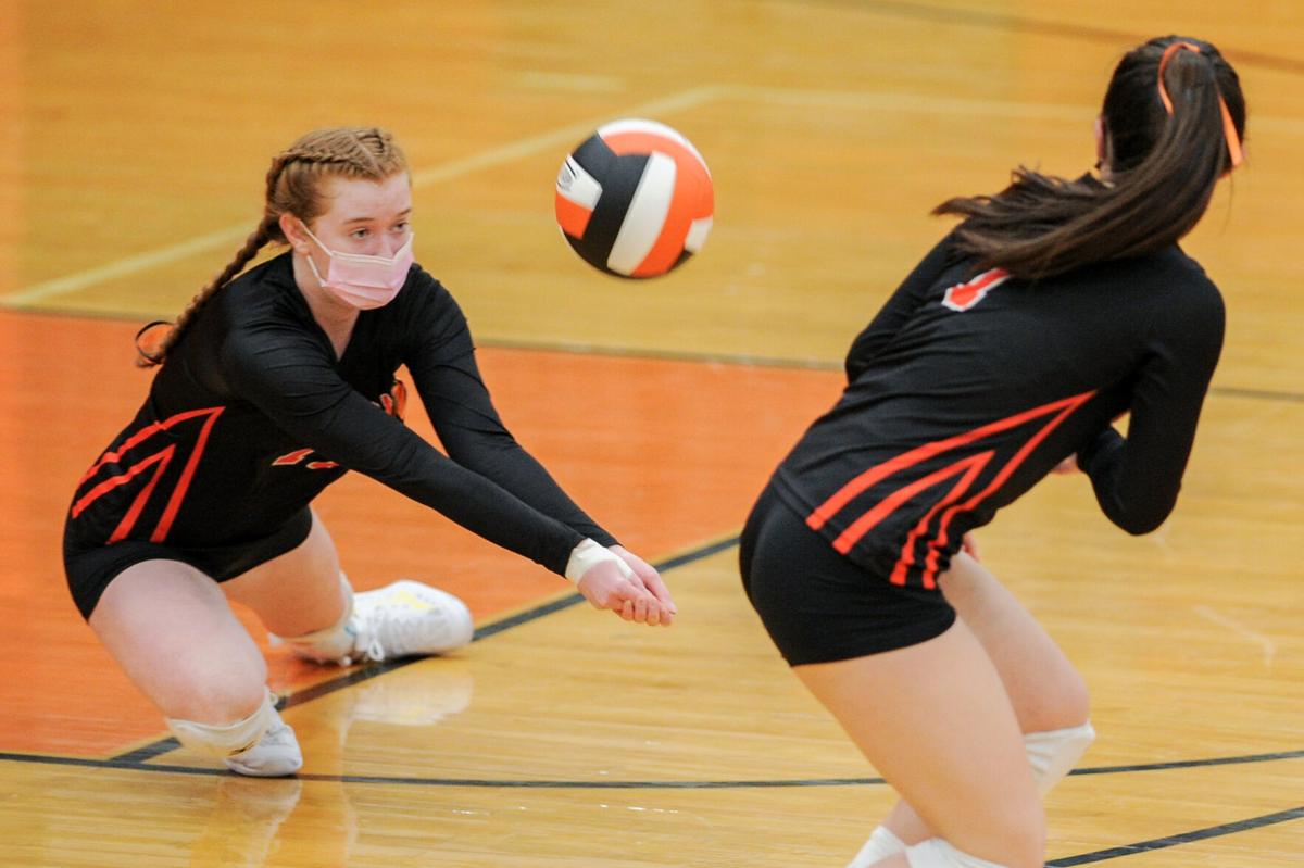 Peabody at Beverly girls varsity volleyball match