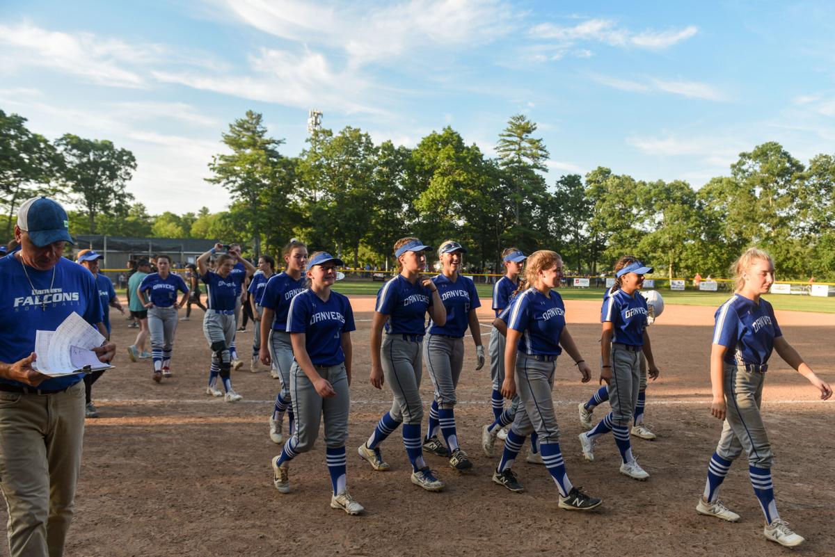 Danvers varsity softball at Dighton-Rehoboth in Division 2 state semifinals