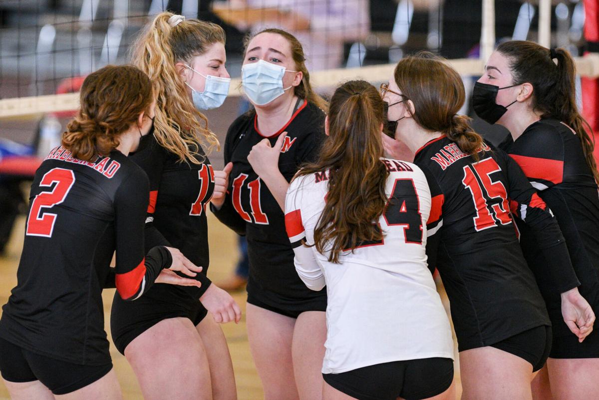Danvers at Marblehead varsity volleyball match
