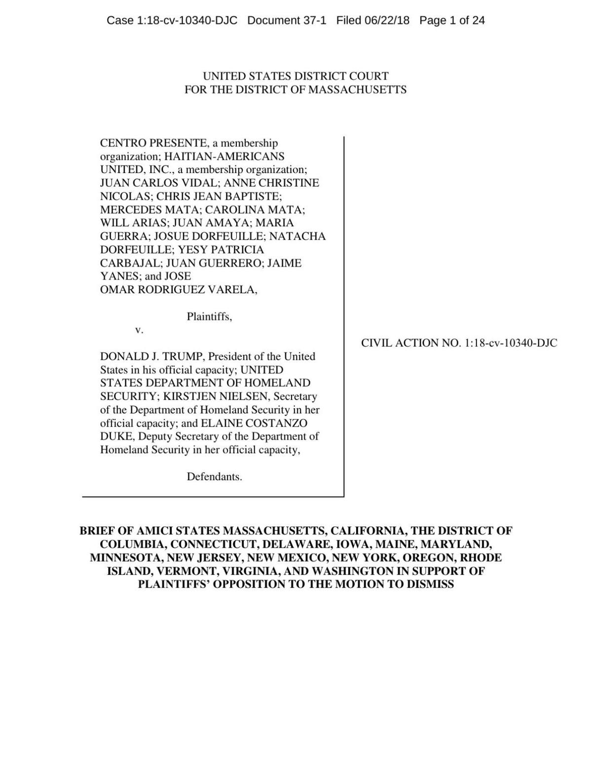 District Court Amicus Brief