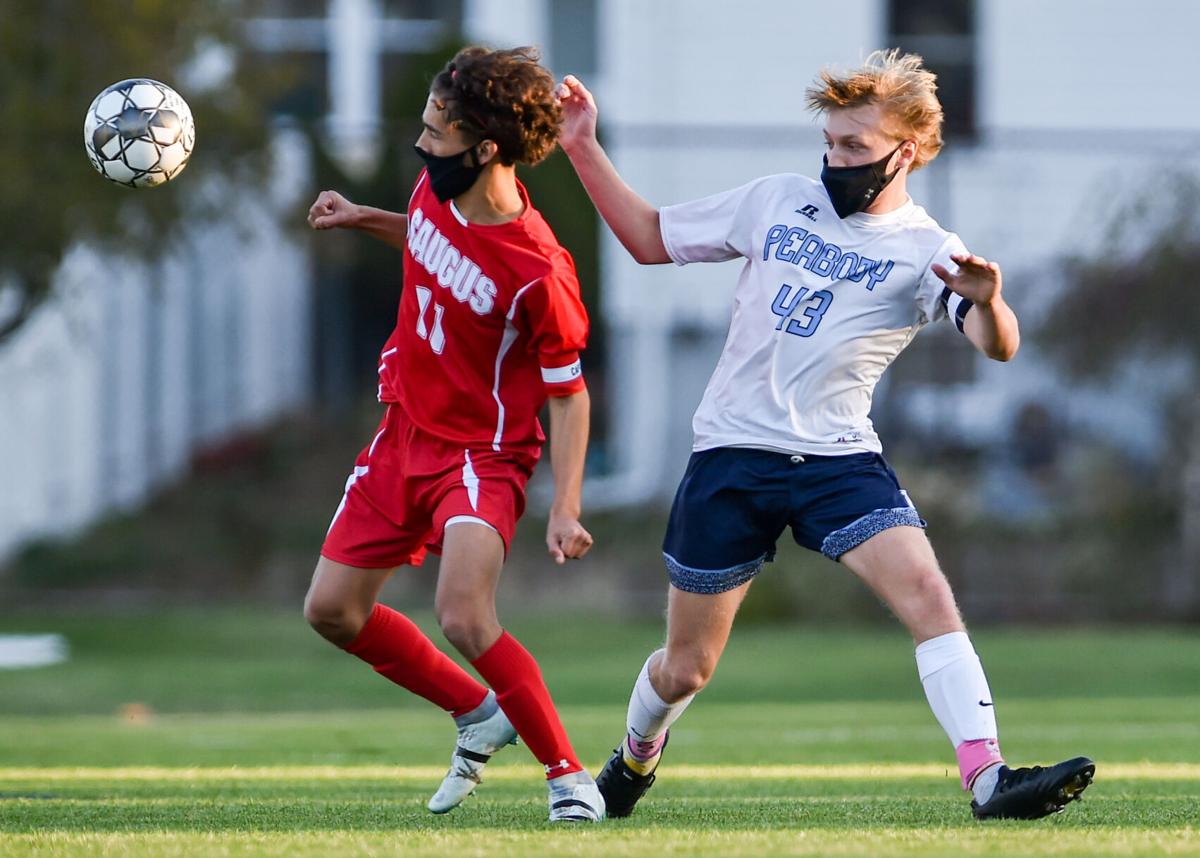 Peabody at Saugus boys varsity soccer