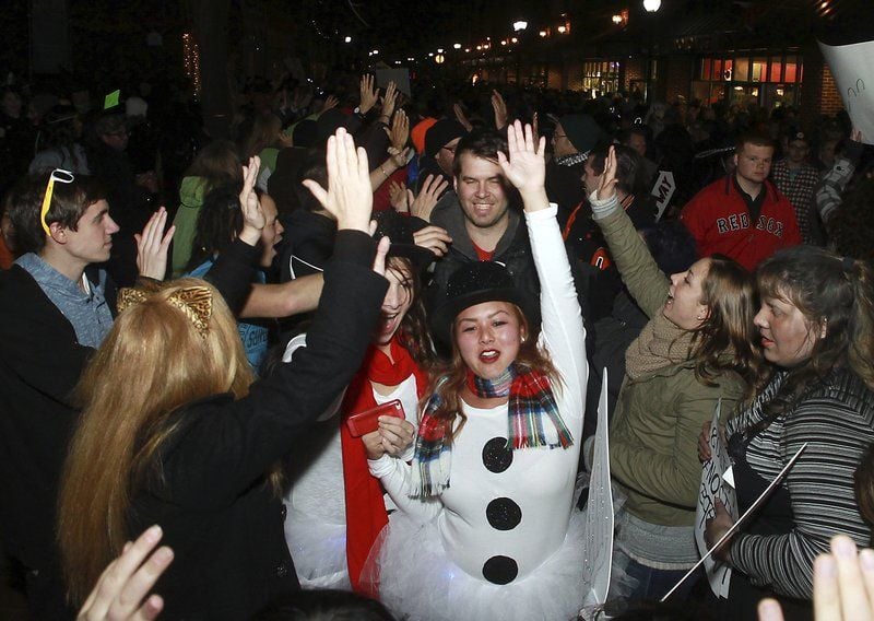 thousands of revelers celebrate halloween in salem
