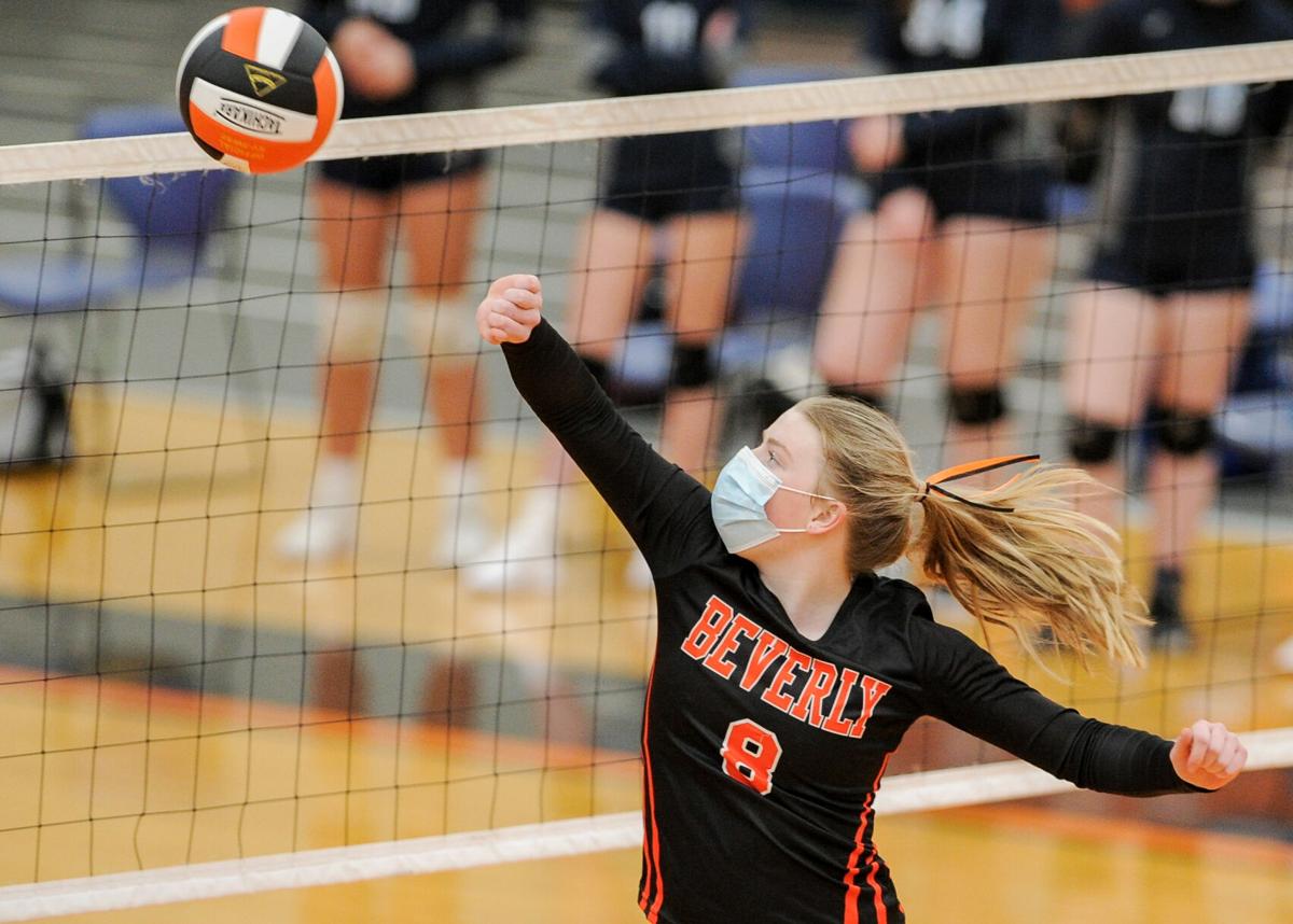 Peabody at Beverly girls varsity volleyball match