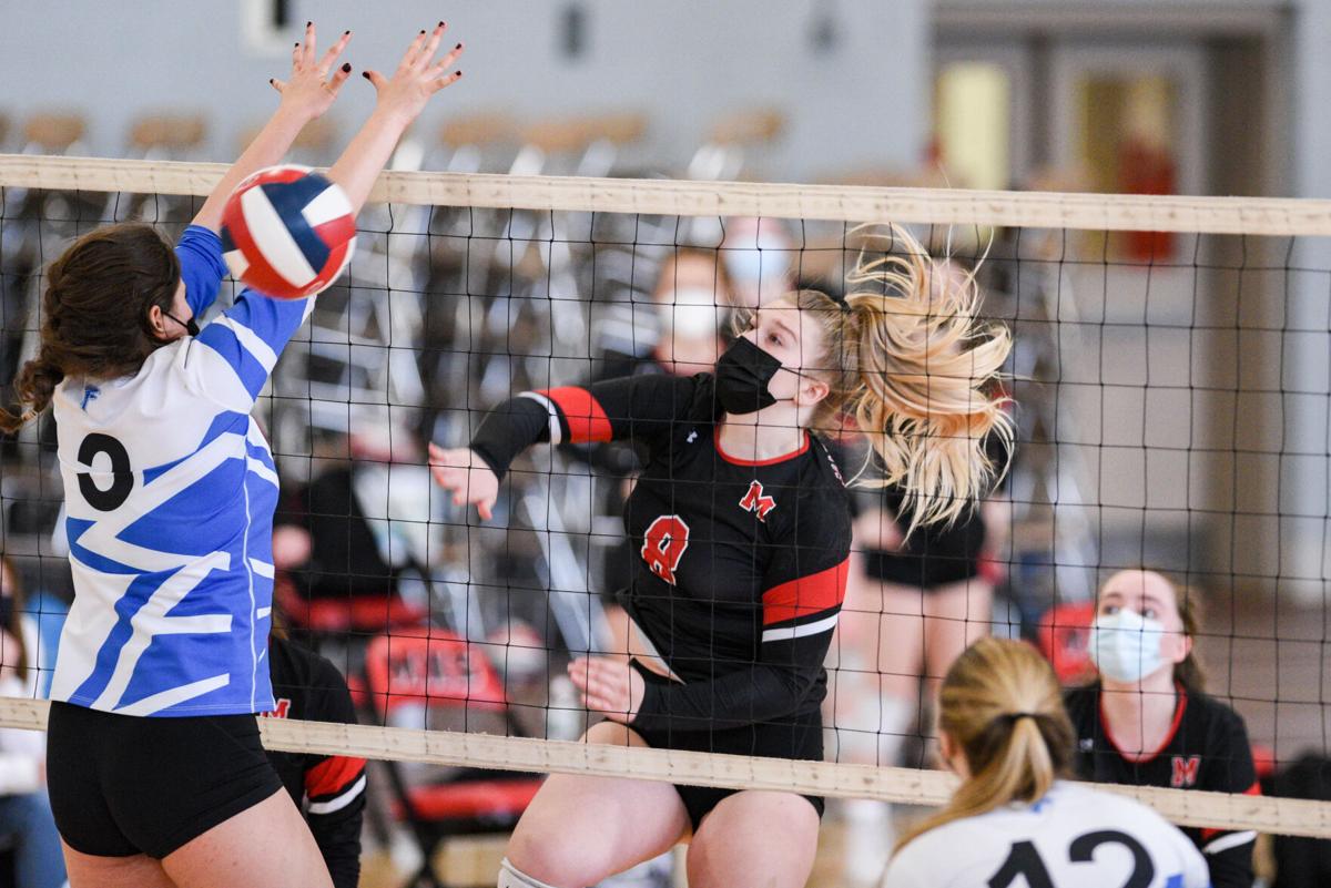 Danvers at Marblehead varsity volleyball match