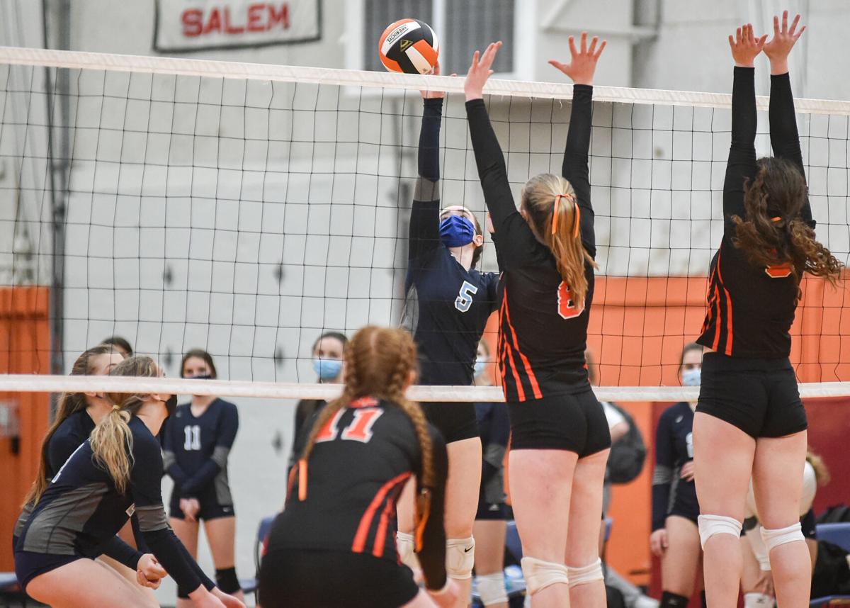 Peabody at Beverly girls varsity volleyball match