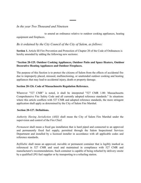 Fire Pit Ordinance Salemnews Com