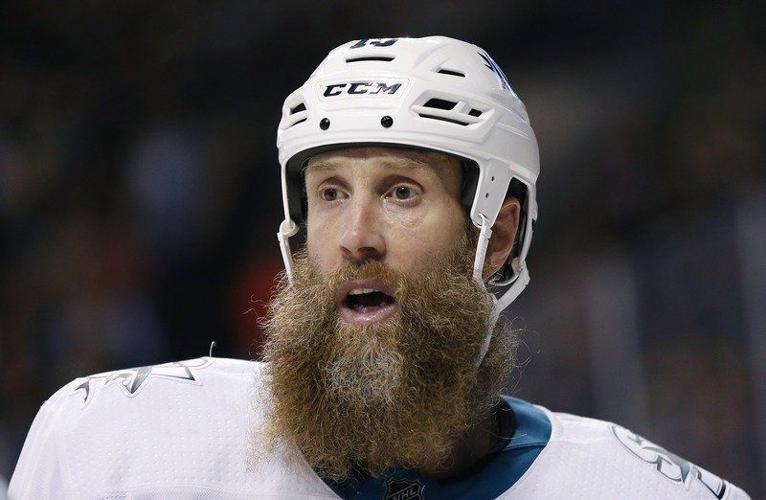Part Of Joe Thornton's Beard Got Ripped Out During A Hockey Fight