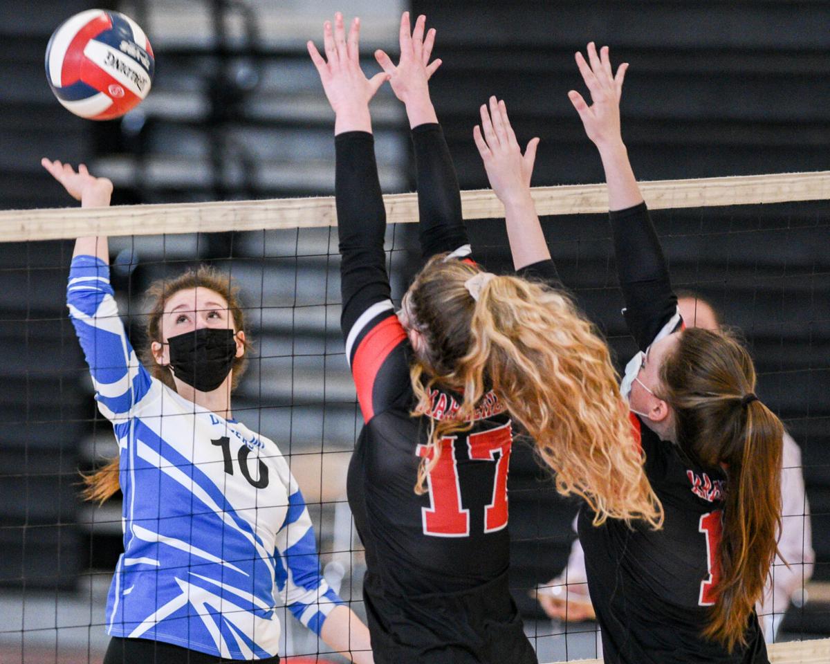 Danvers at Marblehead varsity volleyball match