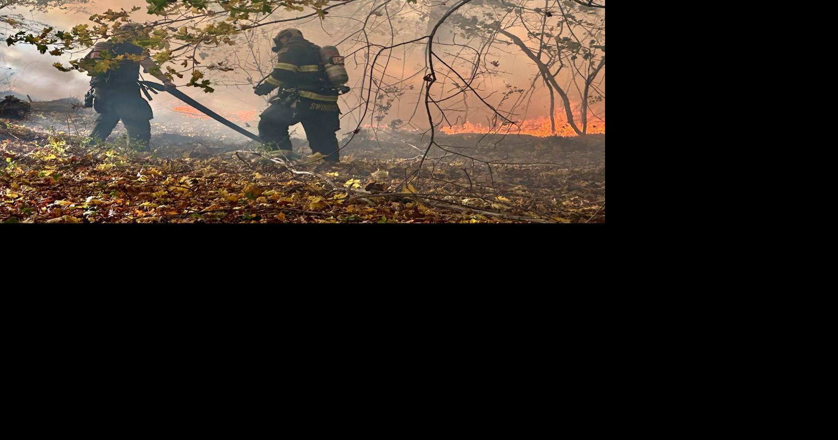 Multiple brush fires spread across the region