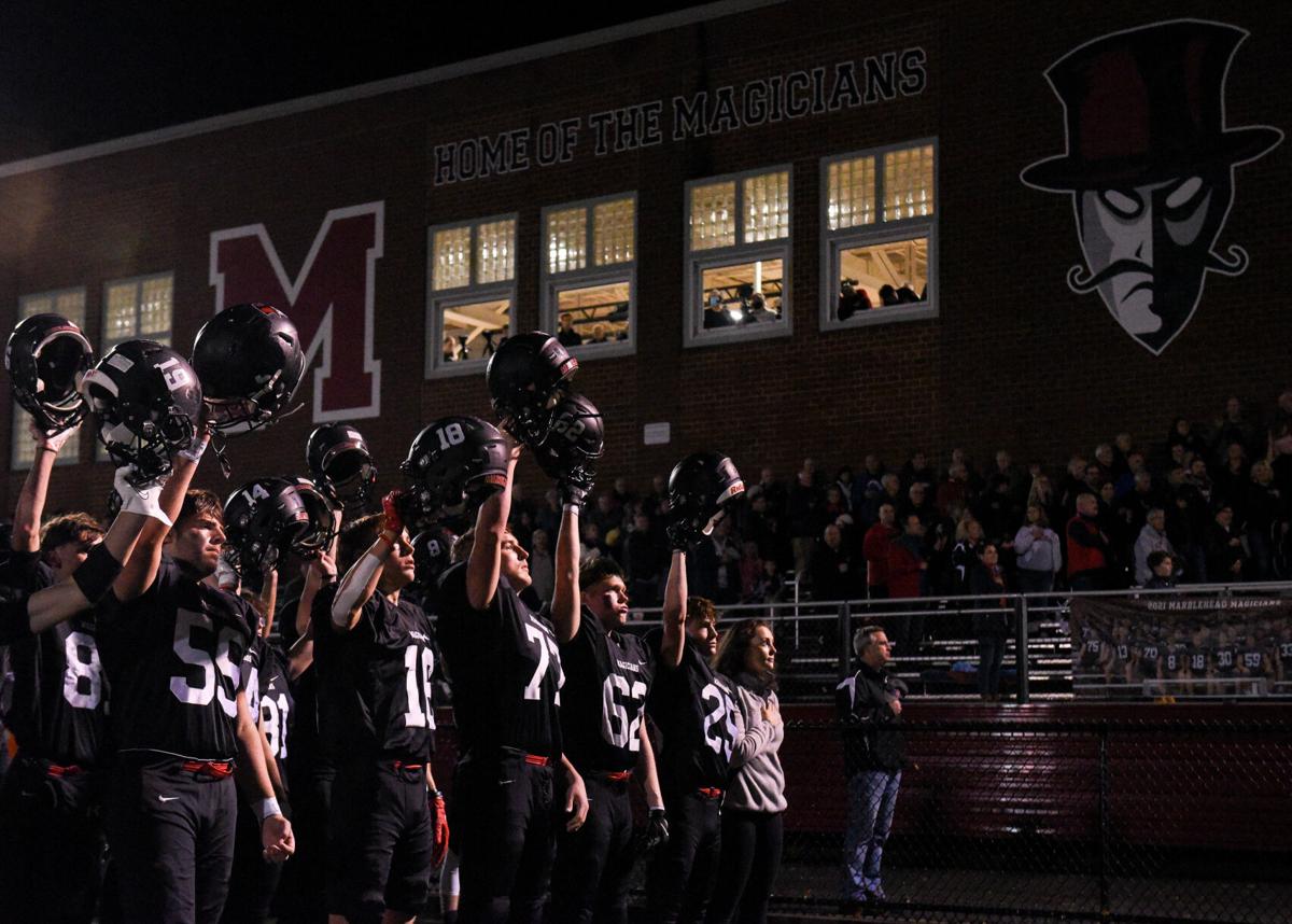 Marblehead playoff football game vs. Marblehead in Division 3 North quarterfinals
