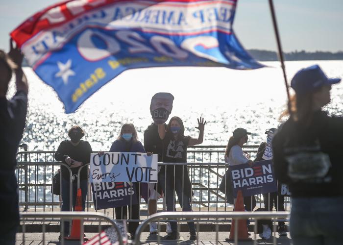 SLIDESHOW Black Lives Matter, ProTrump rallies take place in