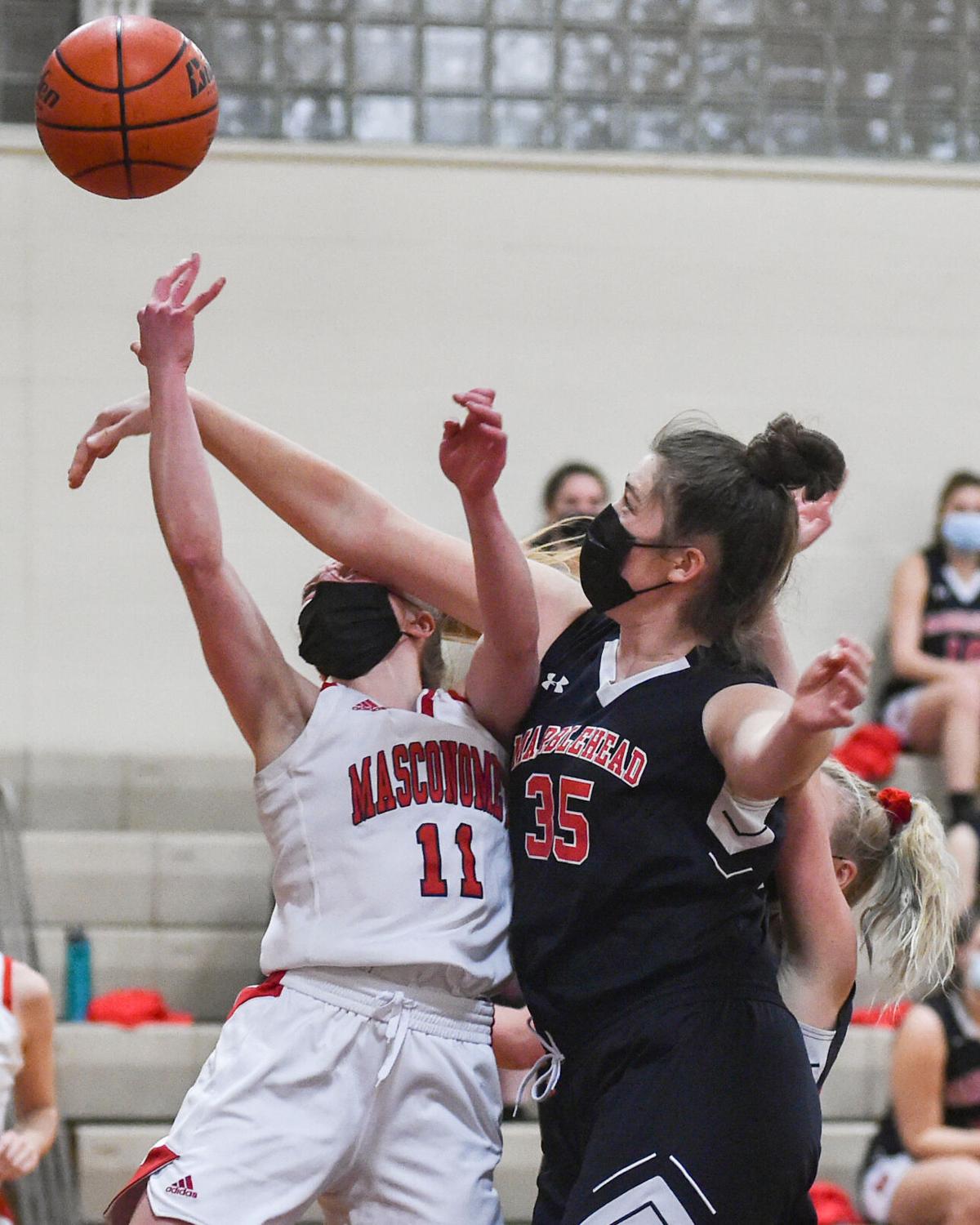 Marblehead at Masconomet girls varsity basketball game
