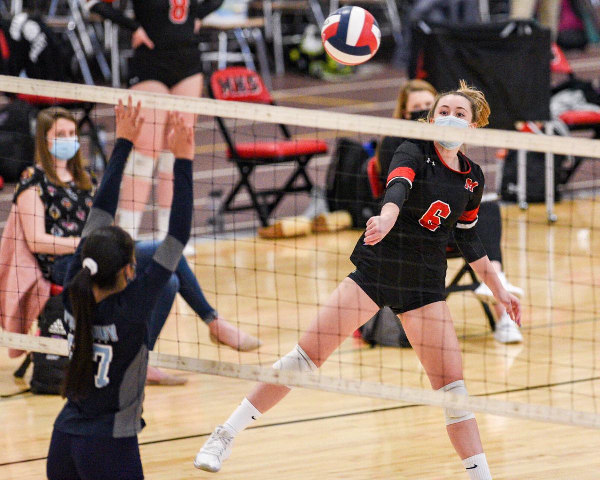 Peabody at Marblehead girls varsity volleyball match