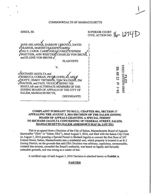 107 Federal St Lawsuit Salemnews Com
