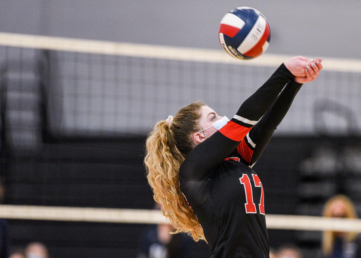 Peabody at Marblehead girls varsity volleyball match