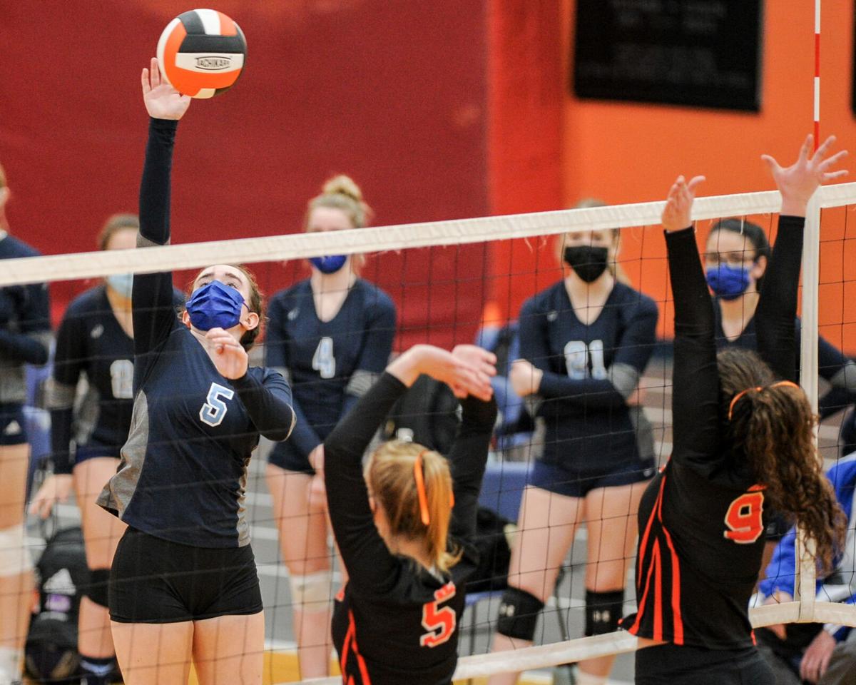Peabody at Beverly girls varsity volleyball match