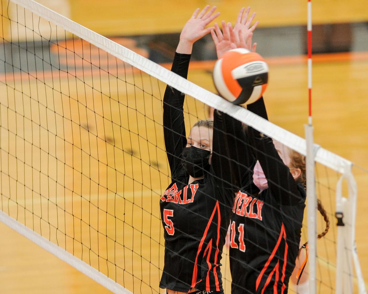 Peabody at Beverly girls varsity volleyball match