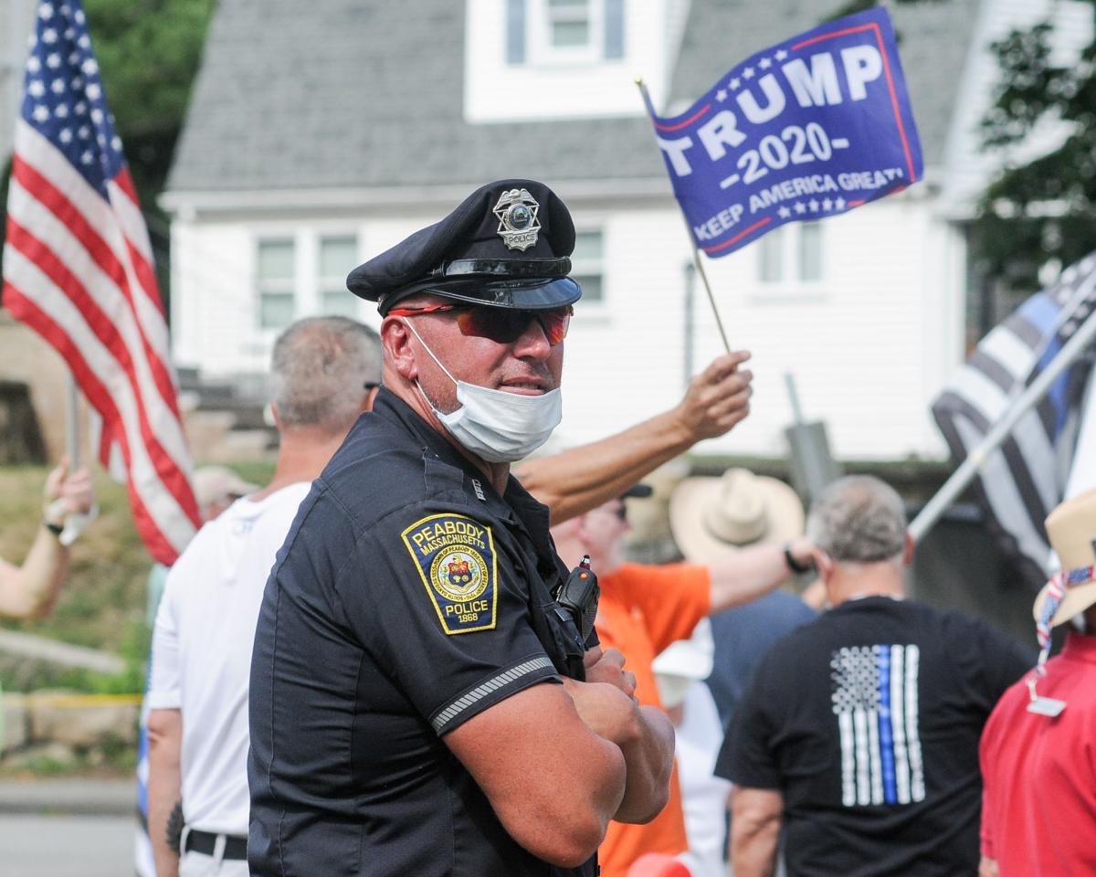 Back the Blue/Trump standout rally