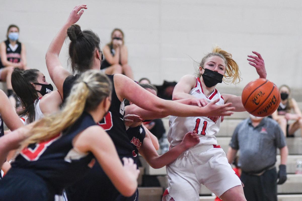 Marblehead at Masconomet girls varsity basketball game