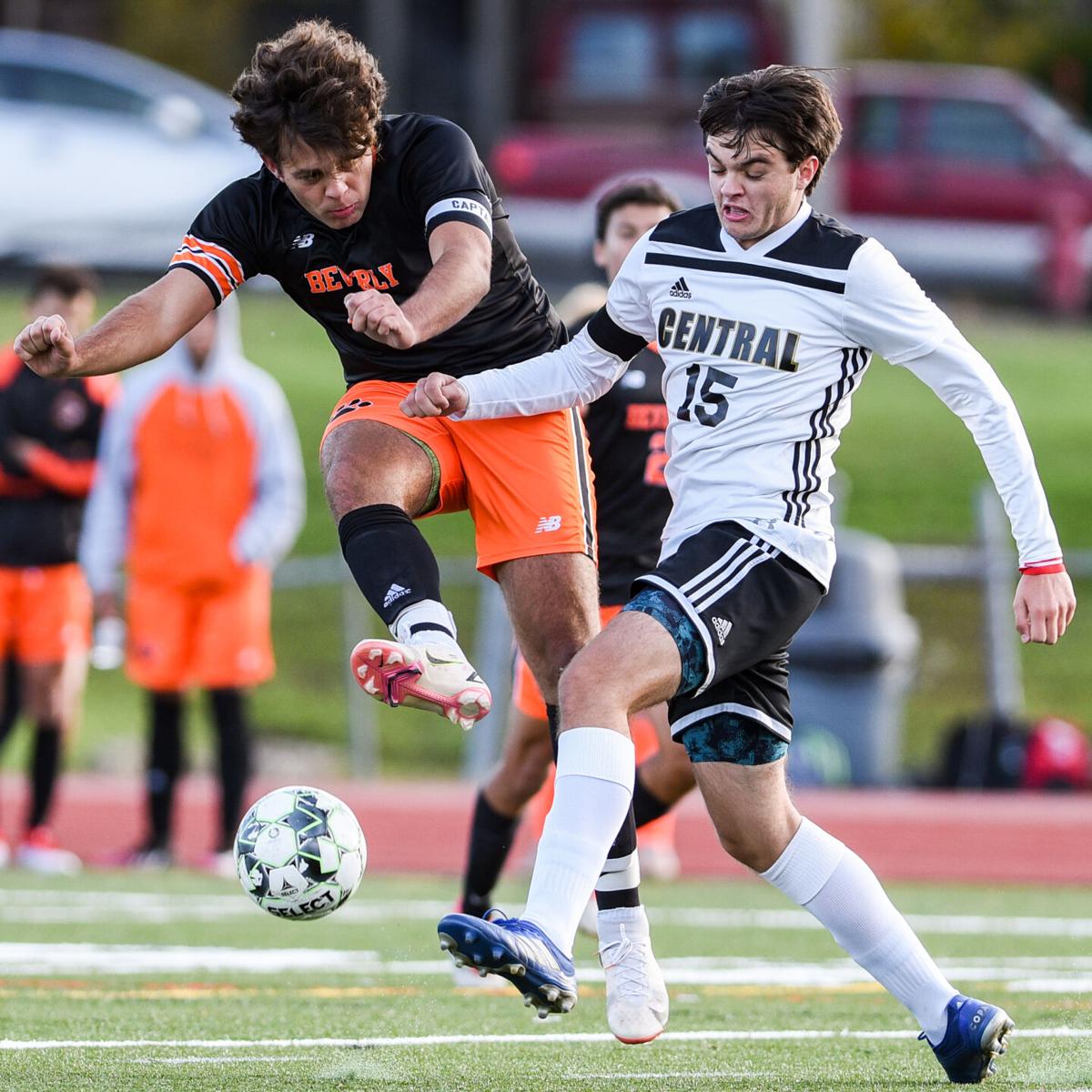 Beverly High boys soccer state playoff game vs. Springfield Central