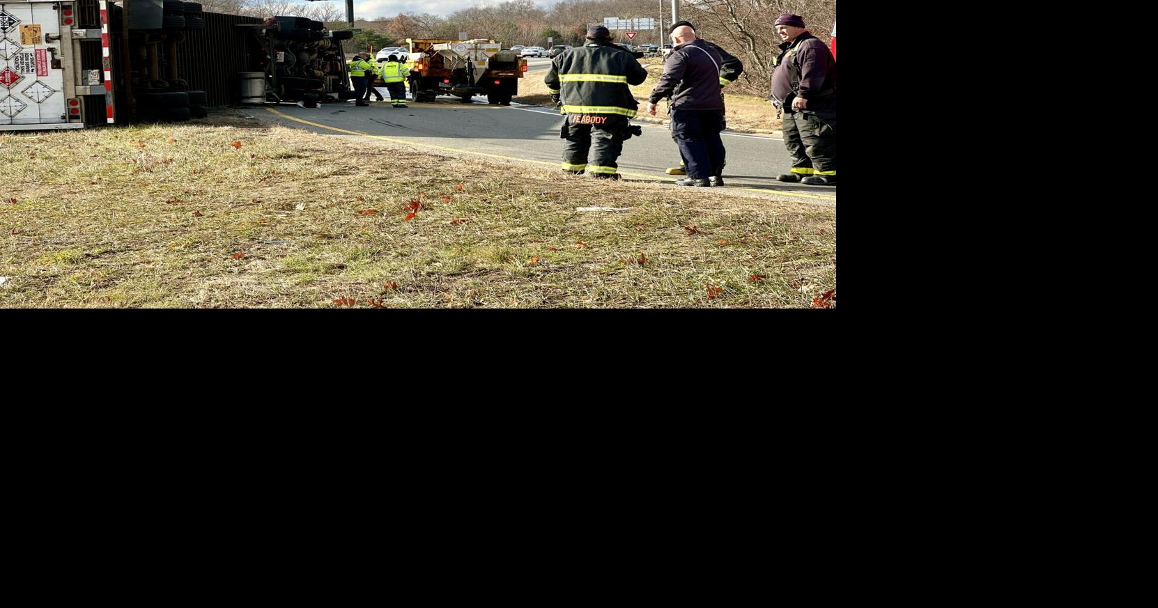 Truck rollover causes hazmat response in Peabody | News | salemnews.com