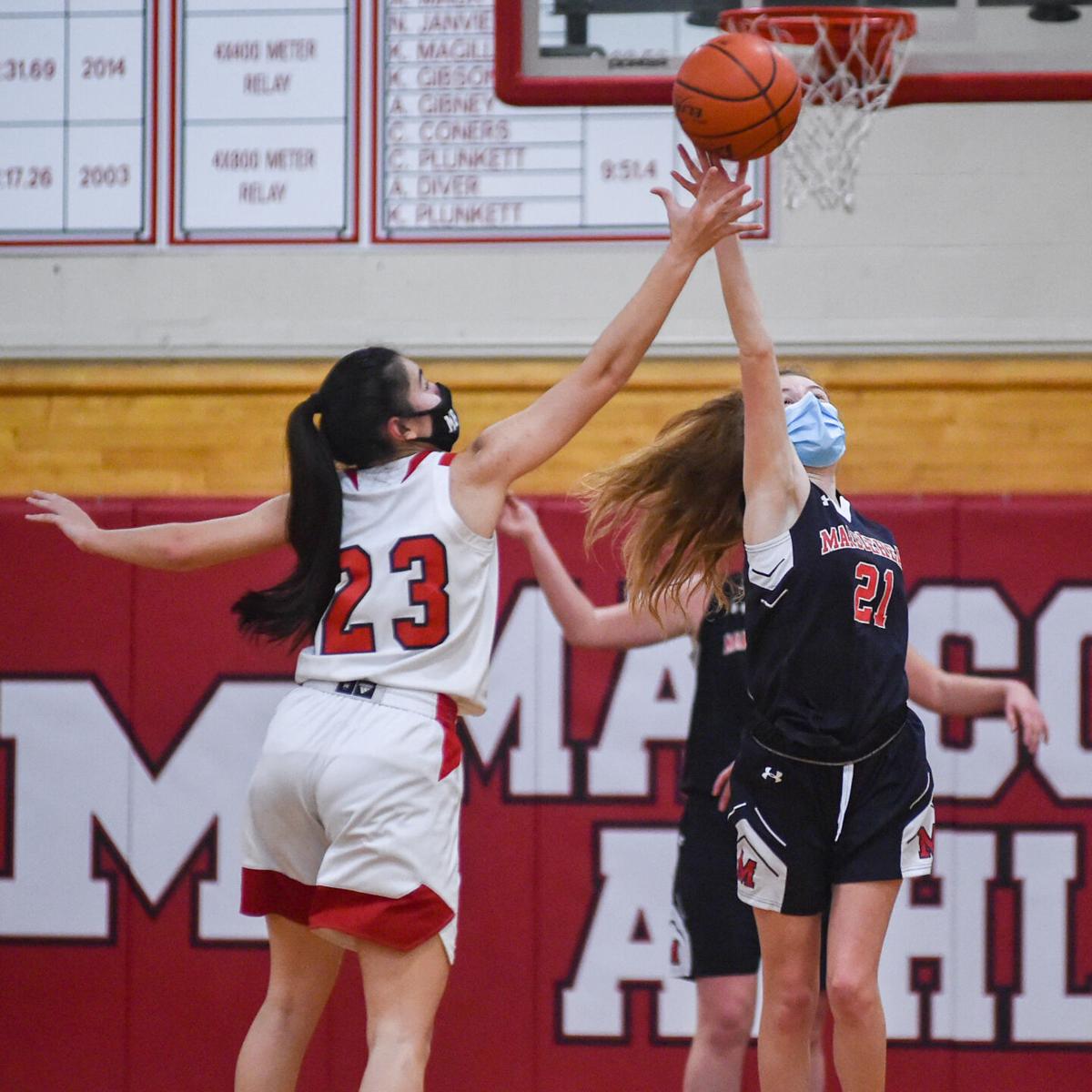 Marblehead at Masconomet girls varsity basketball game