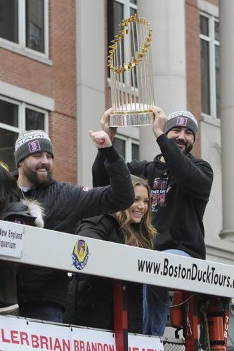 Local residents cheer on Red Sox at Boston rally