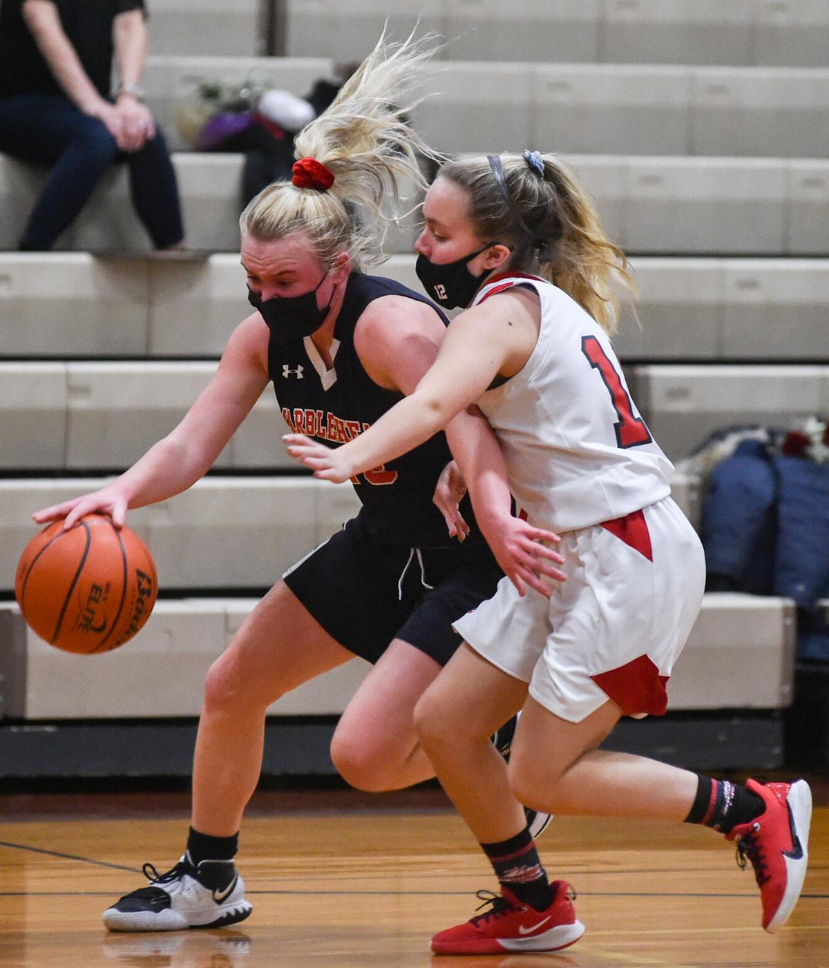 Marblehead at Masconomet girls varsity basketball game
