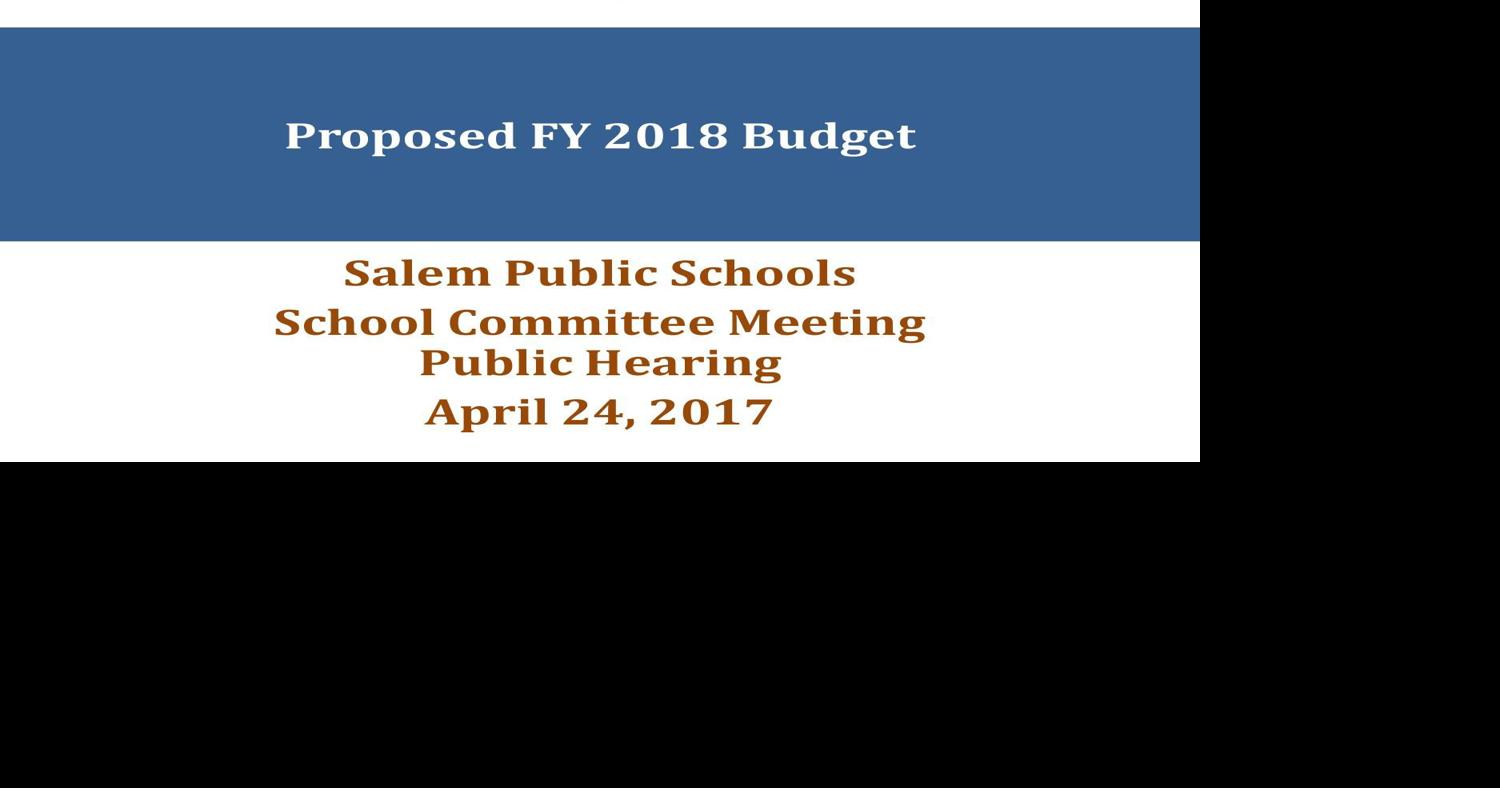 Salem school budget is up, as is hope for Bowditch Local News