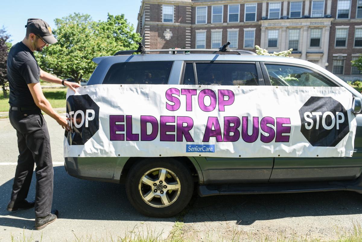 Elder Abuse rolling rally in Beverly