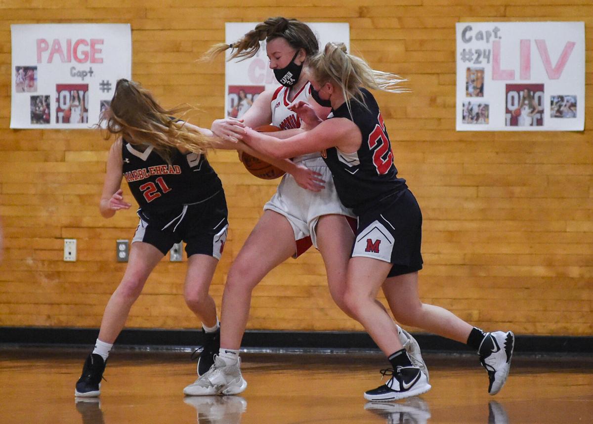 Marblehead at Masconomet girls varsity basketball game