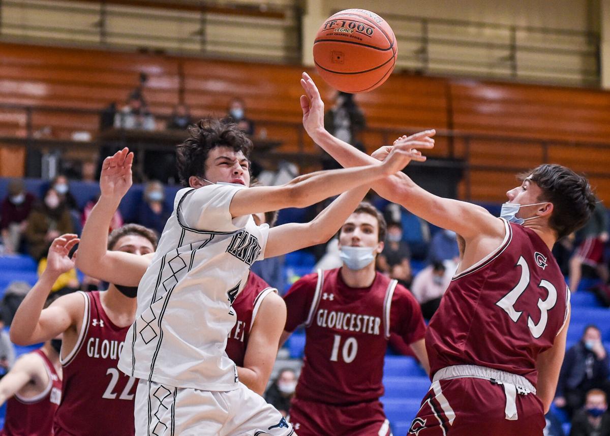 Gloucester at Peabody varsity boys basketball for SN and GDT