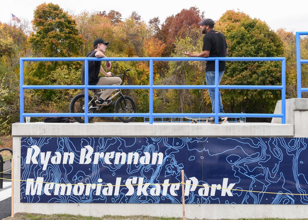 Gallows Hill Park playground, Ryan Brennan skatepark reopen