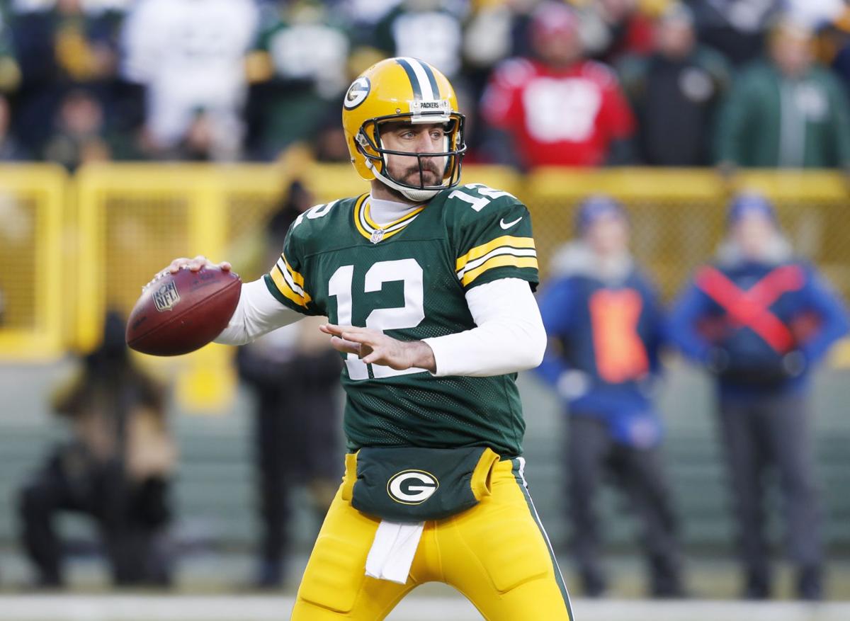 Green Bay Packers' Aaron Rodgers during the first half.