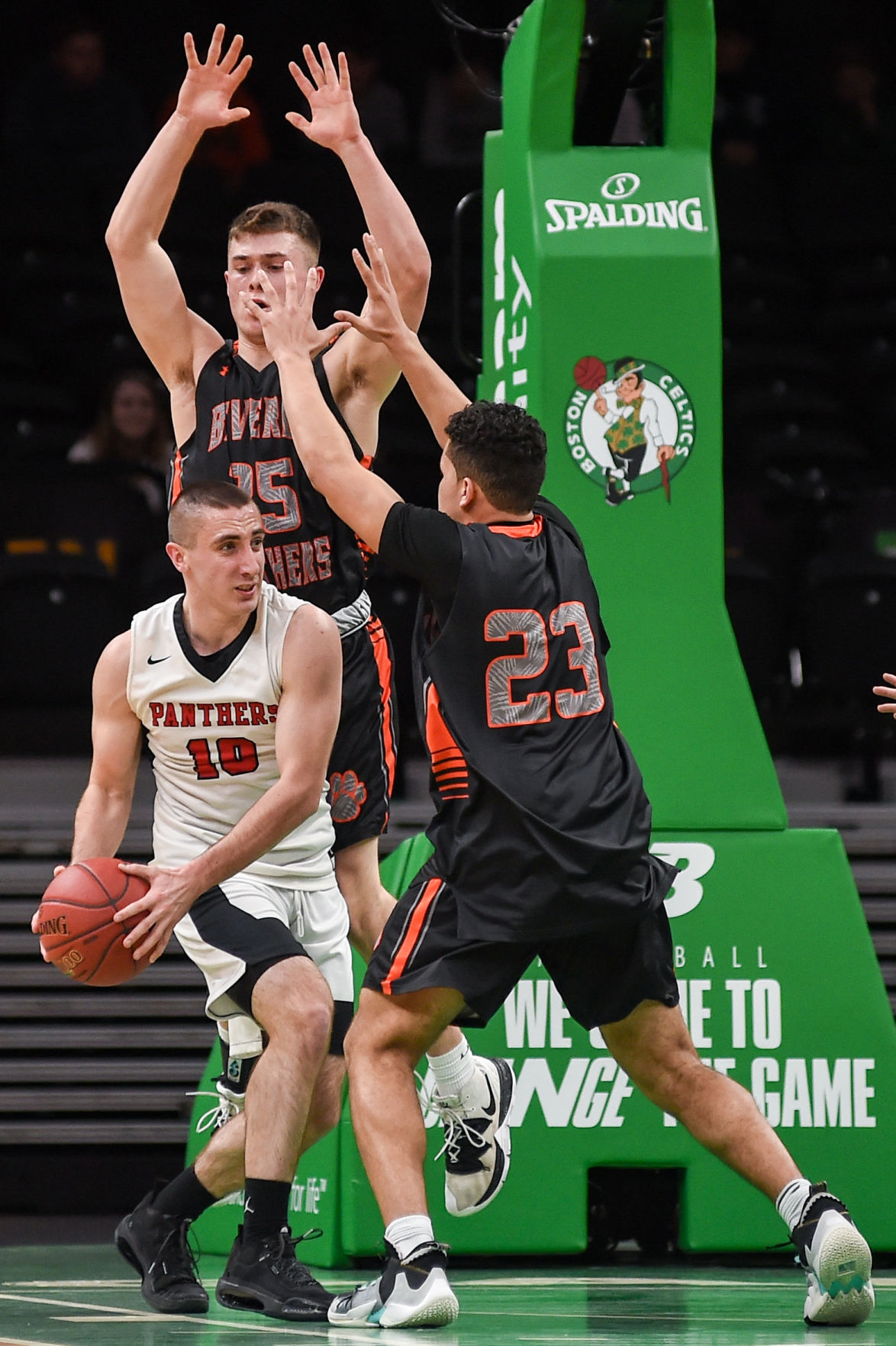 Beverly High boys basketball in Division 2 state semifinals at TD Garden in Boston