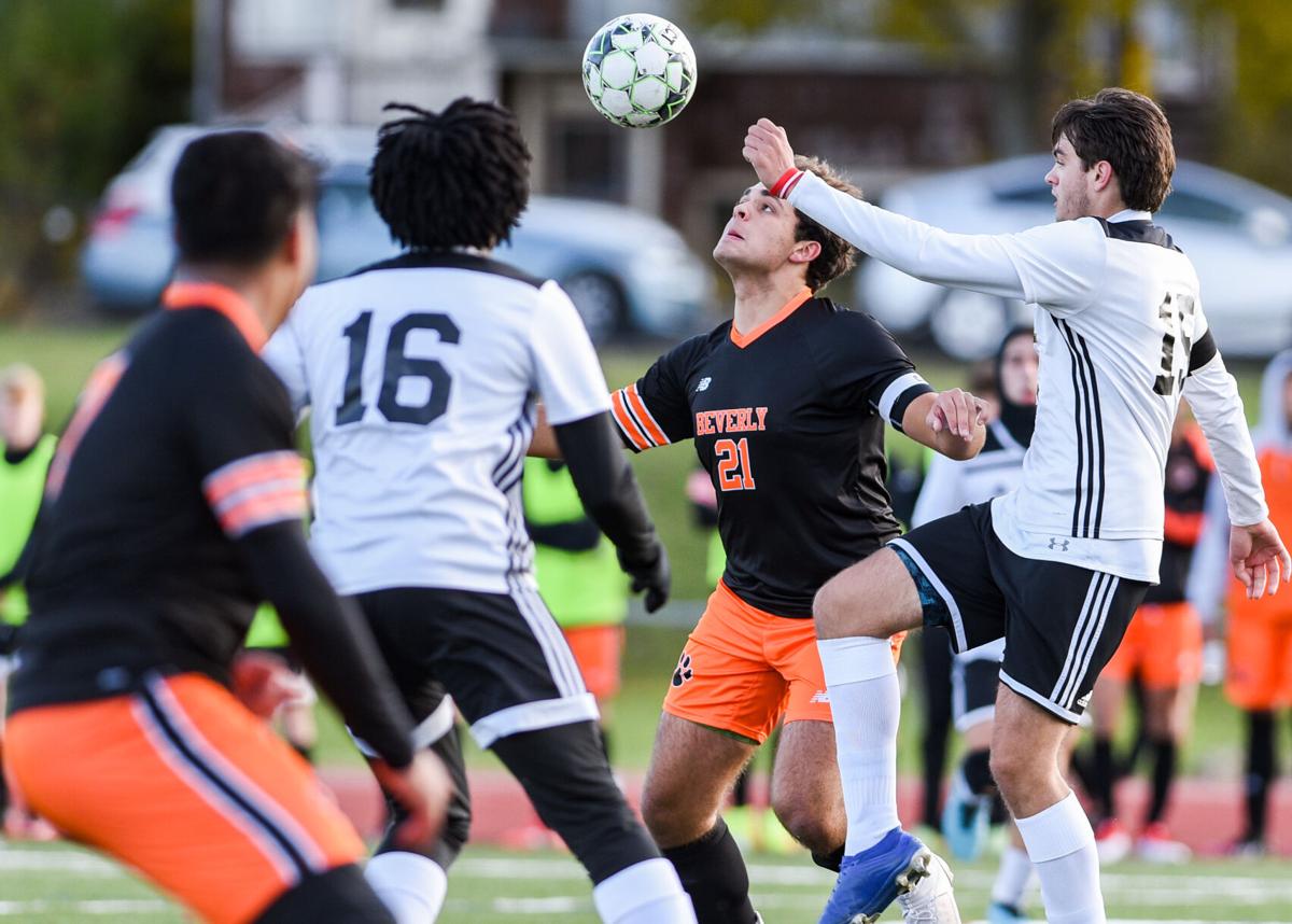 Beverly High boys soccer state playoff game vs. Springfield Central