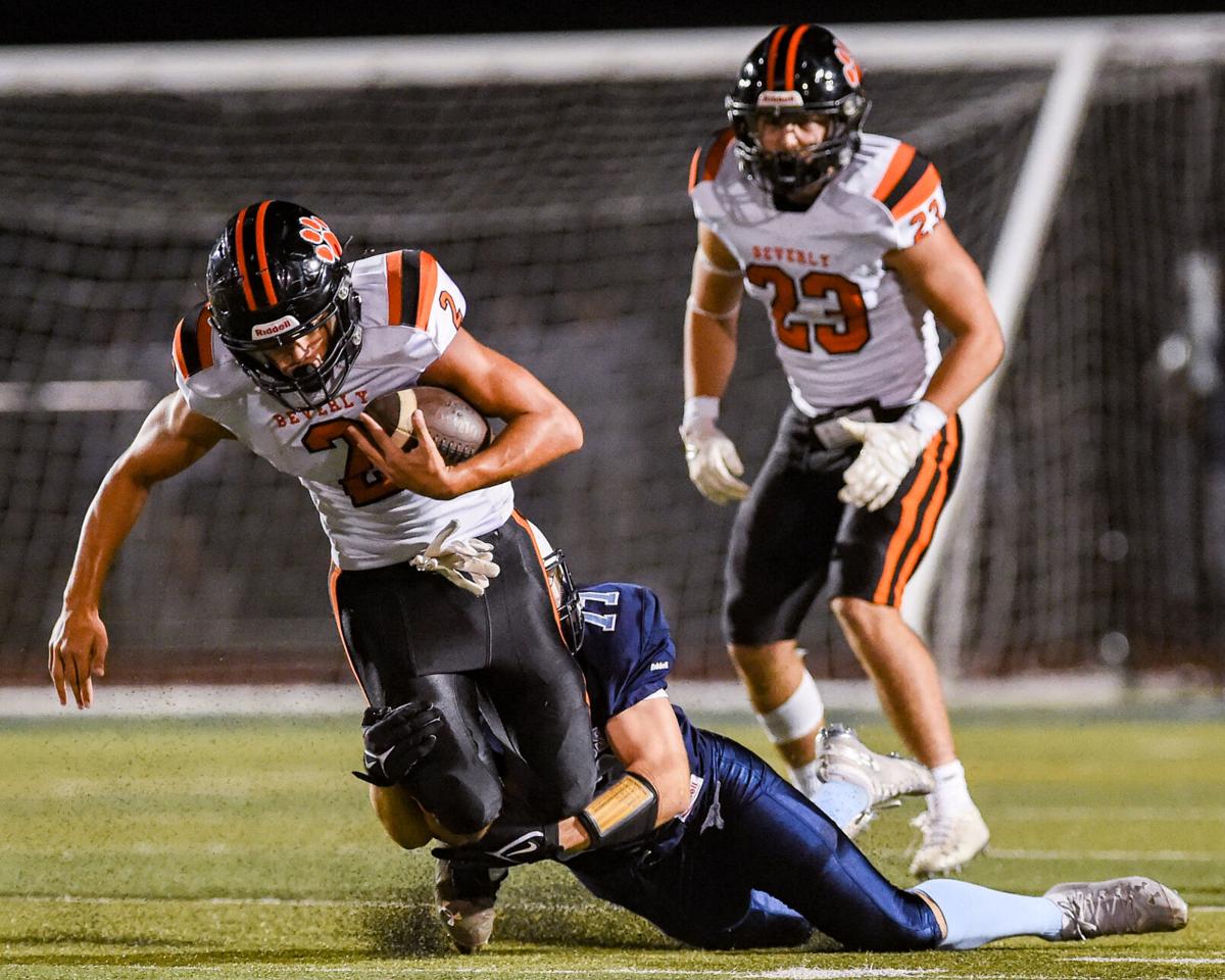 Beverly at Peabody varsity football game