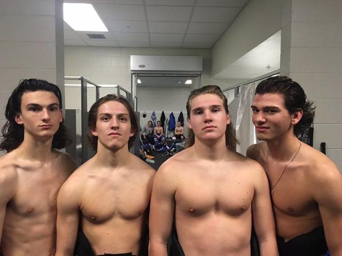 The Blue Line Report THE LORDS OF LETTUCE Players with the best hockey hair on the North Shore