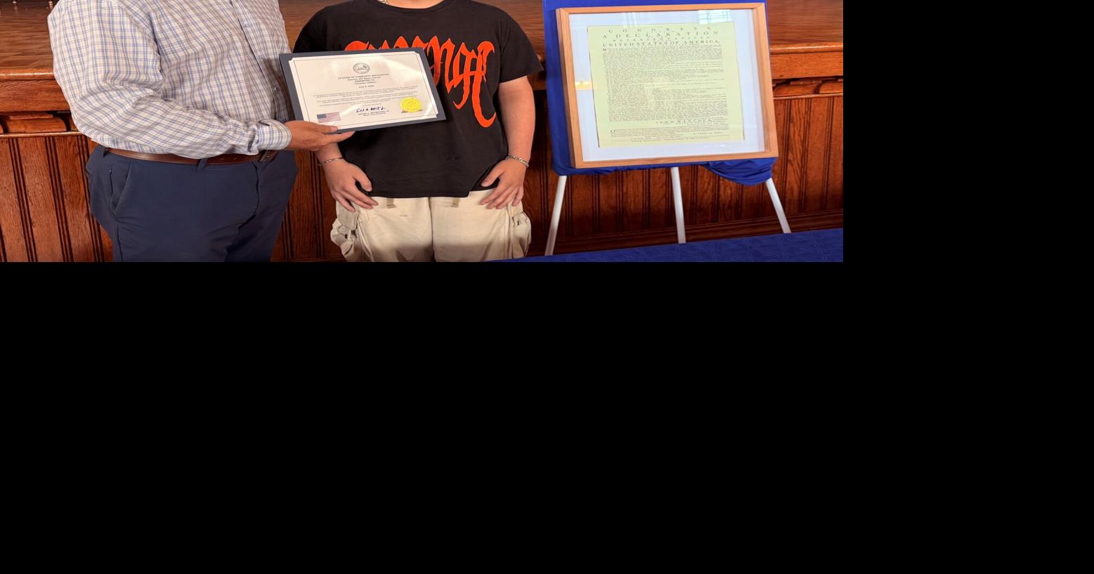 Students honored in America 250th essay contest