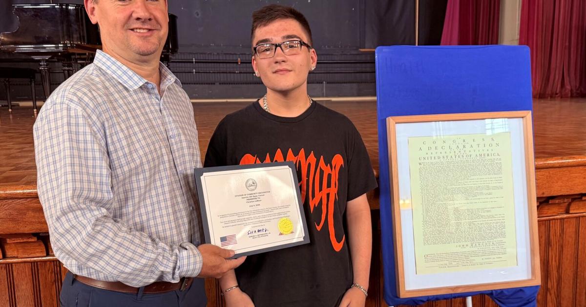 Students honored in America 250th essay contest
