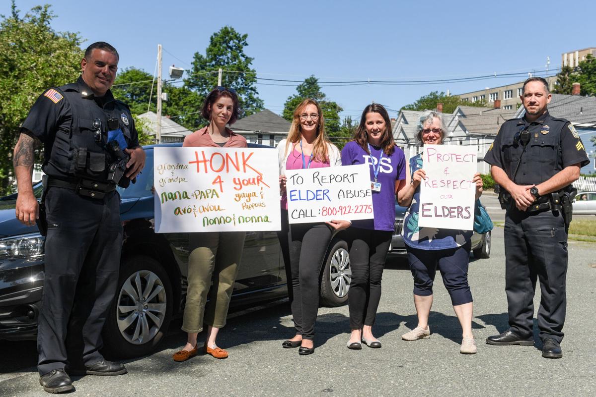 Elder Abuse rolling rally in Beverly