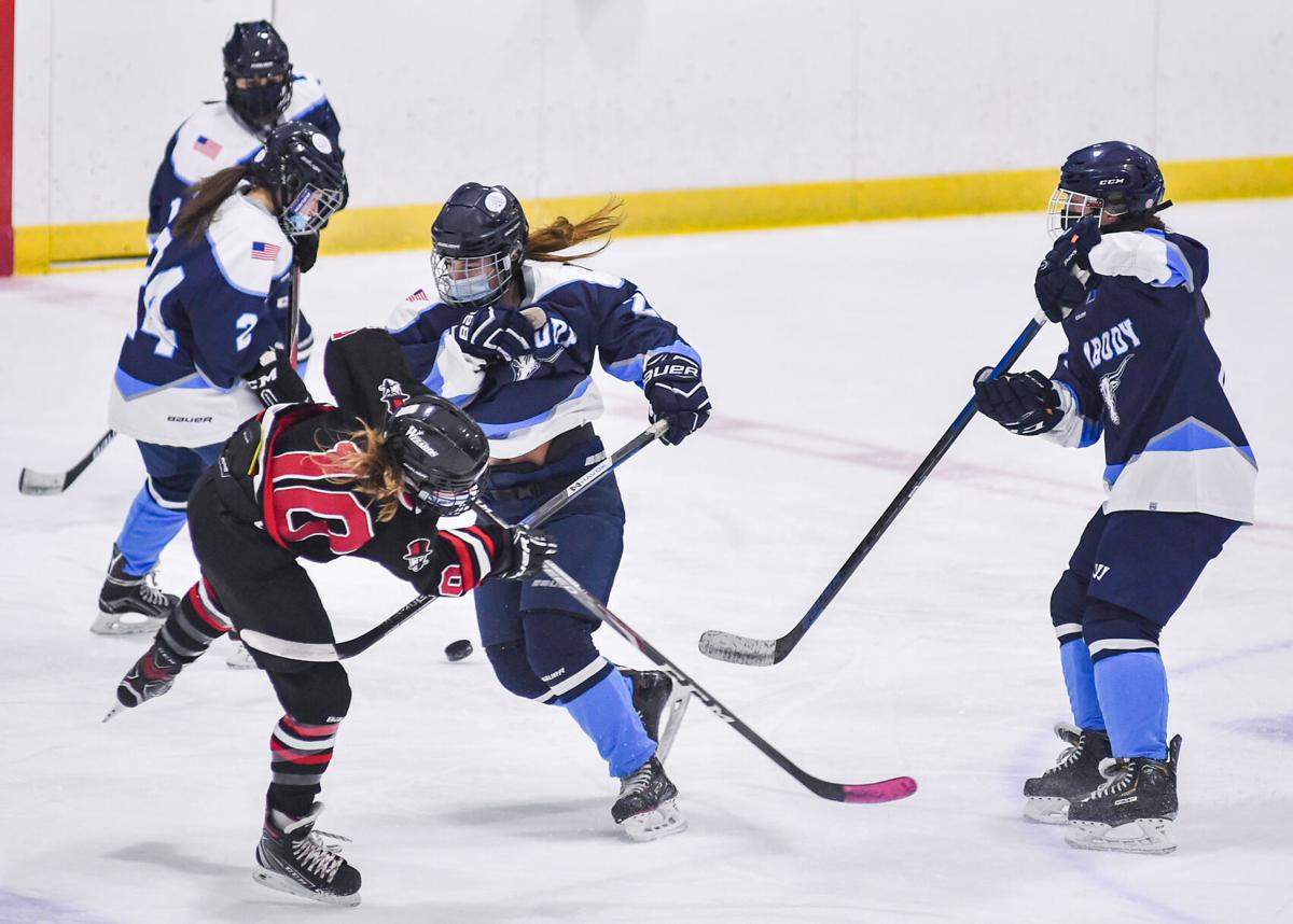 Marblehead at Peabody girls varsity hockey game