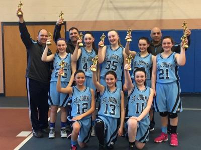 St John S Cyo Cadet Girls Hoop Team Captures North Title Sports