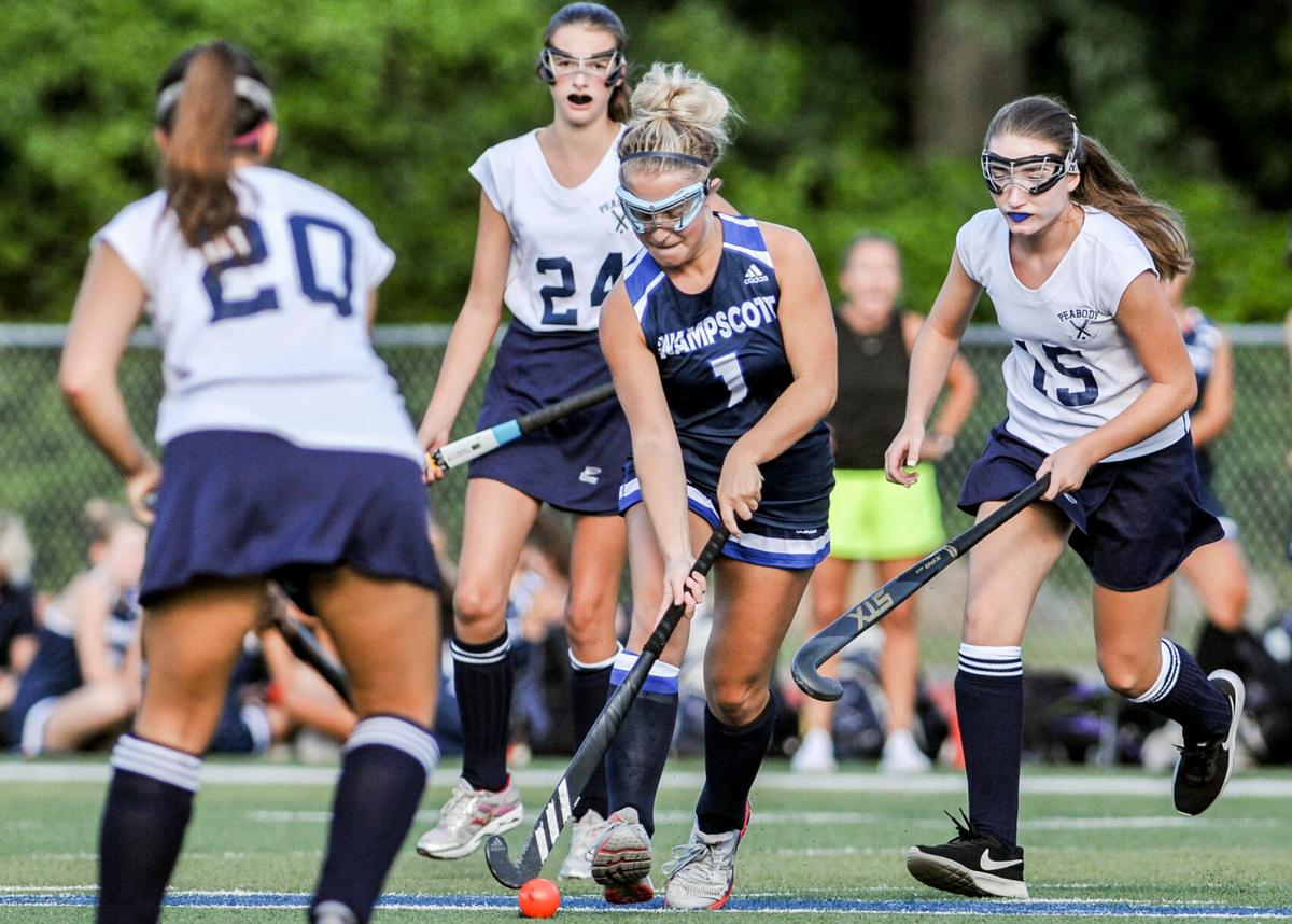 Swampscott at Peabody varsity field hockey game