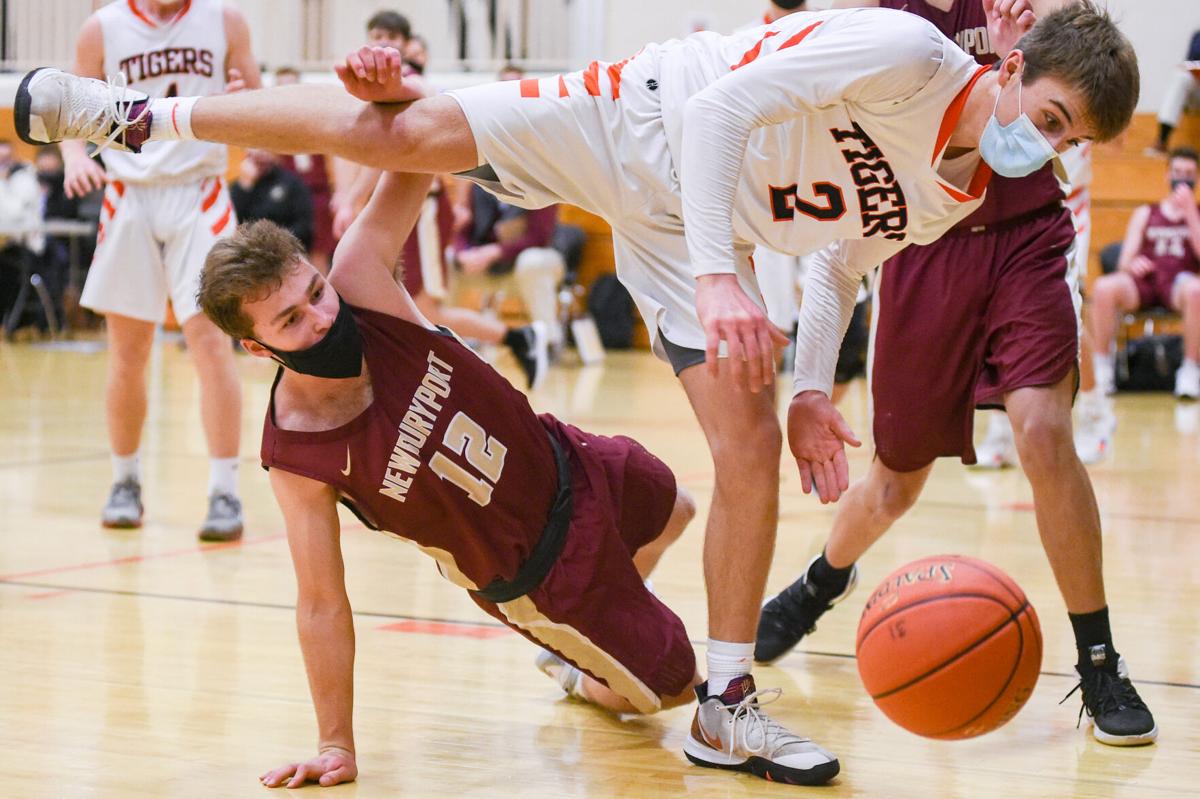 Newburyport at Ipswich boys varsity basketball game