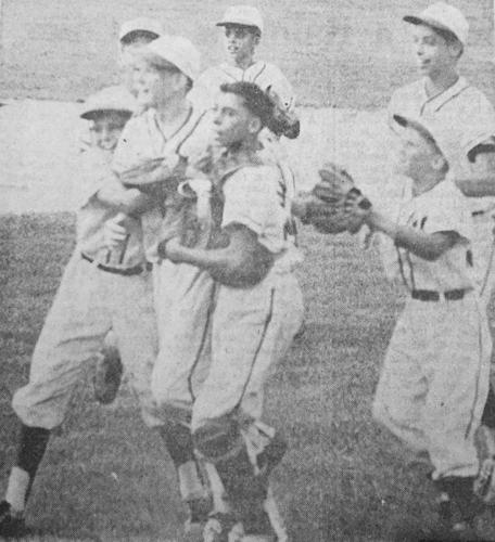 Northeast Little League Yankees boys baseball team vintage sport photo