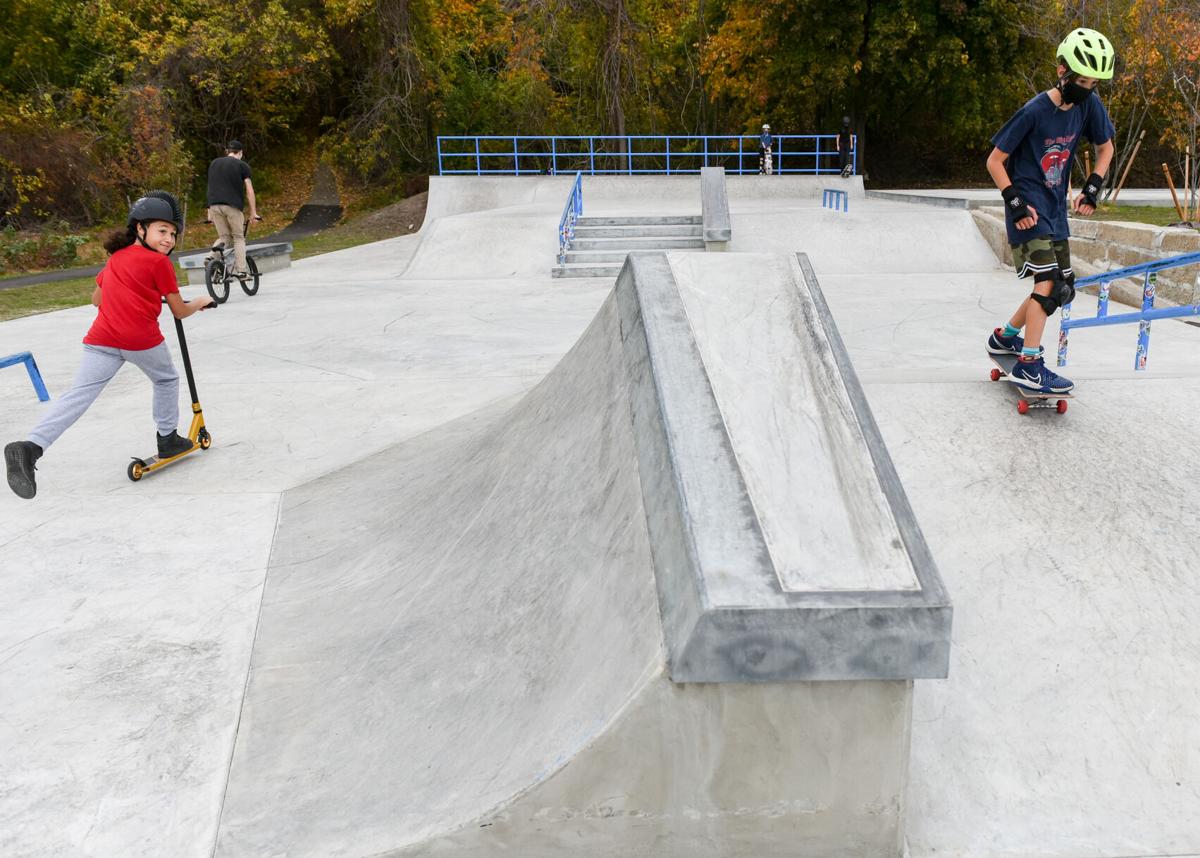 Gallows Hill Park playground, Ryan Brennan skatepark reopen