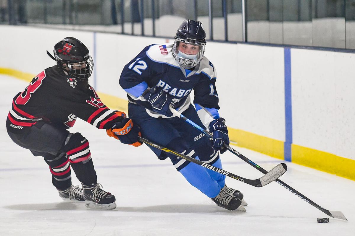 Marblehead at Peabody girls varsity hockey game