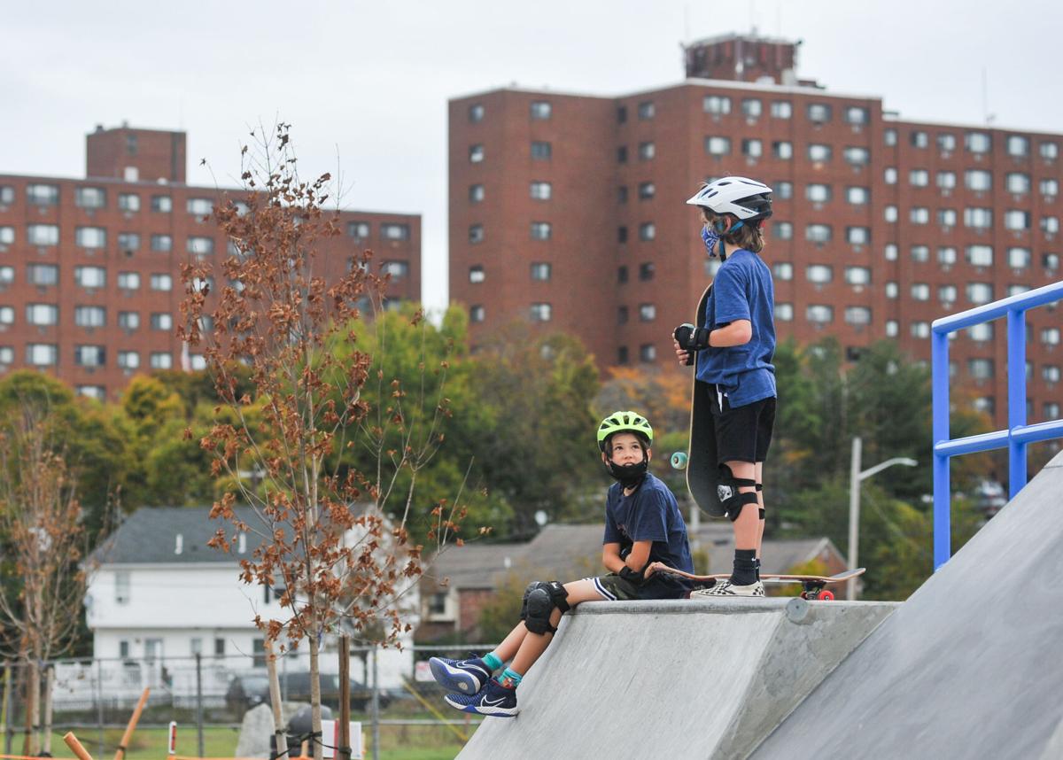 Gallows Hill Park playground, Ryan Brennan skatepark reopen