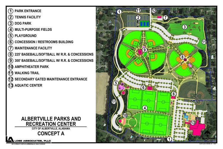 Albertville working out rec complex details